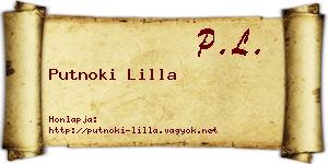 Putnoki Lilla névjegykártya